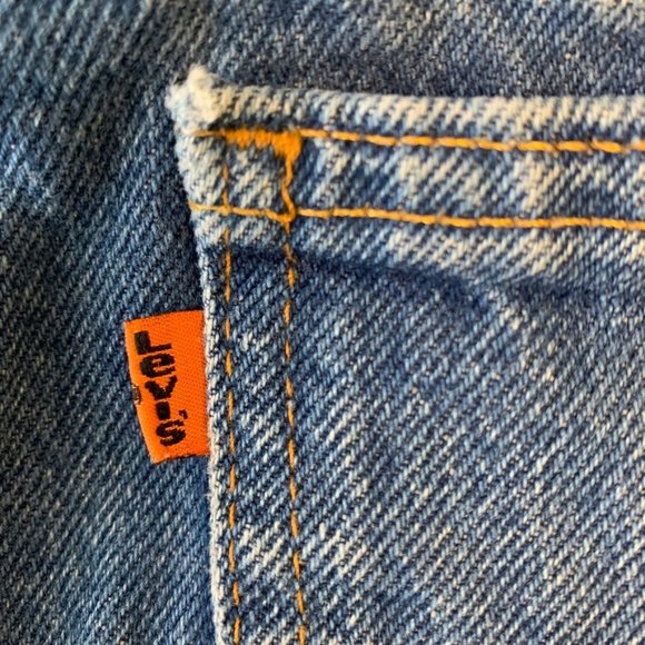 Vtg 554 Levi's Orange Tab 100% Cotton USA Made - Picture 9 of 12